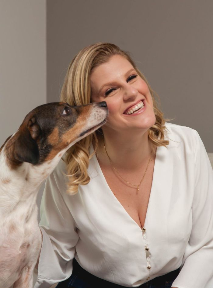 Dra. Adriana Klein com seu cão